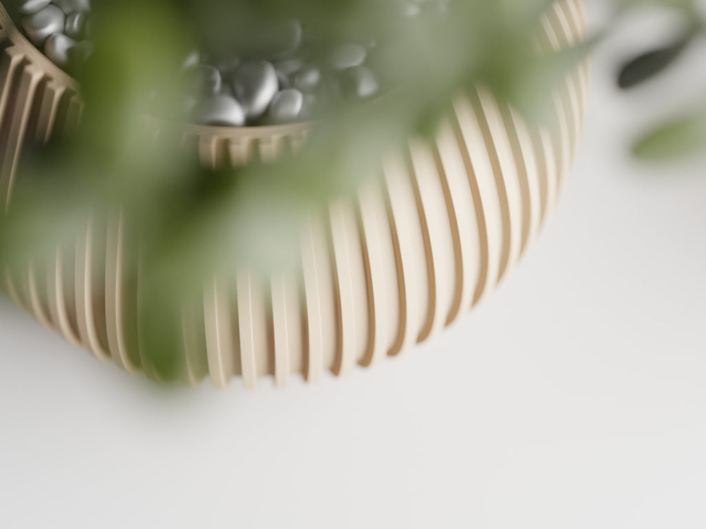 Modern Ribbed Vase -Series 4