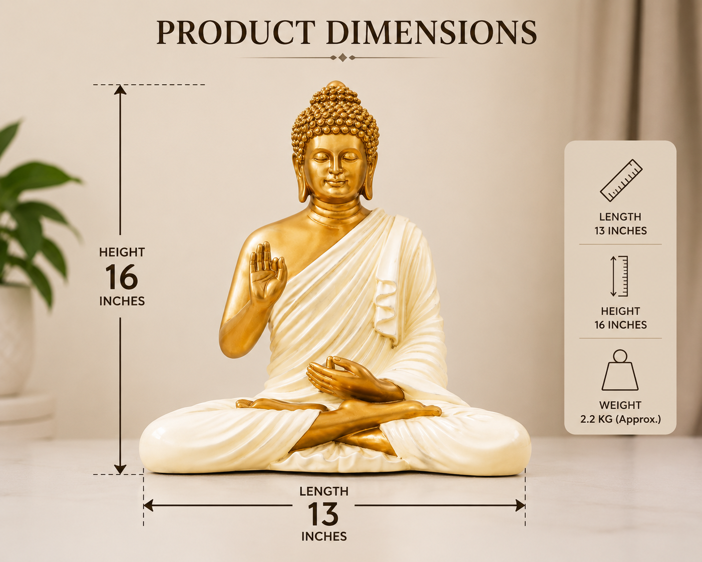 Meditating Buddha Statue