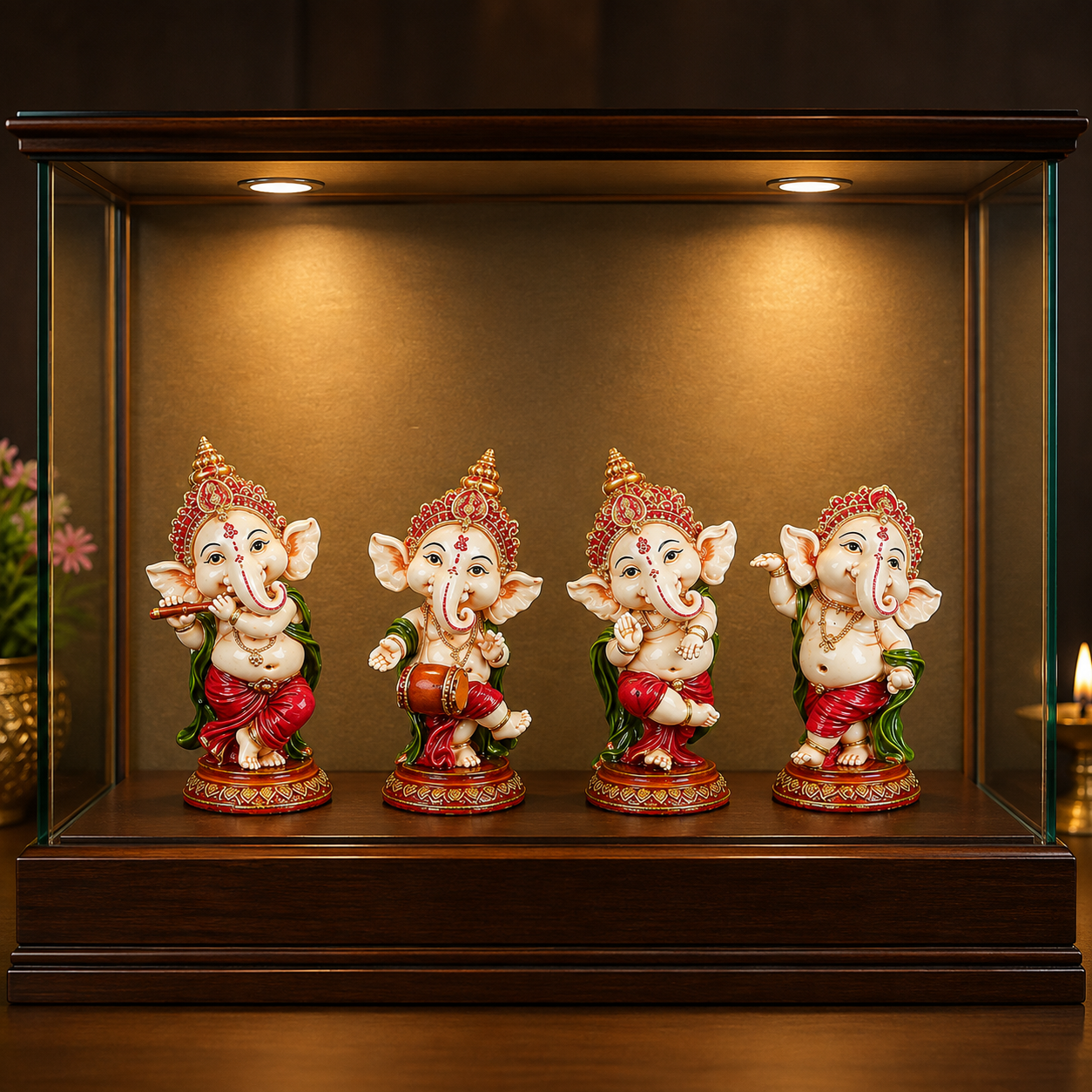 Dancing Ganesha (Set of 4)