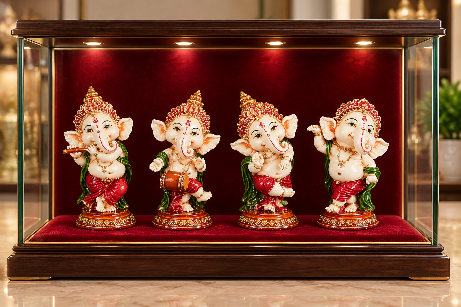 Dancing Ganesha (Set of 4)