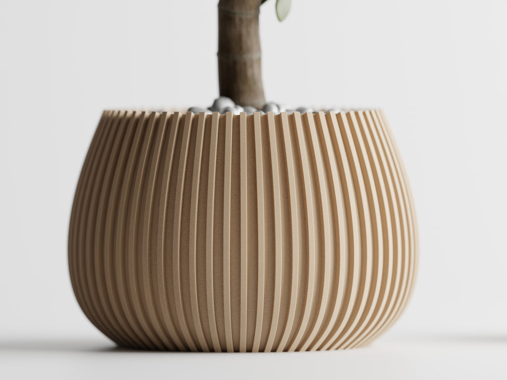 Modern Ribbed Vase -Series 4