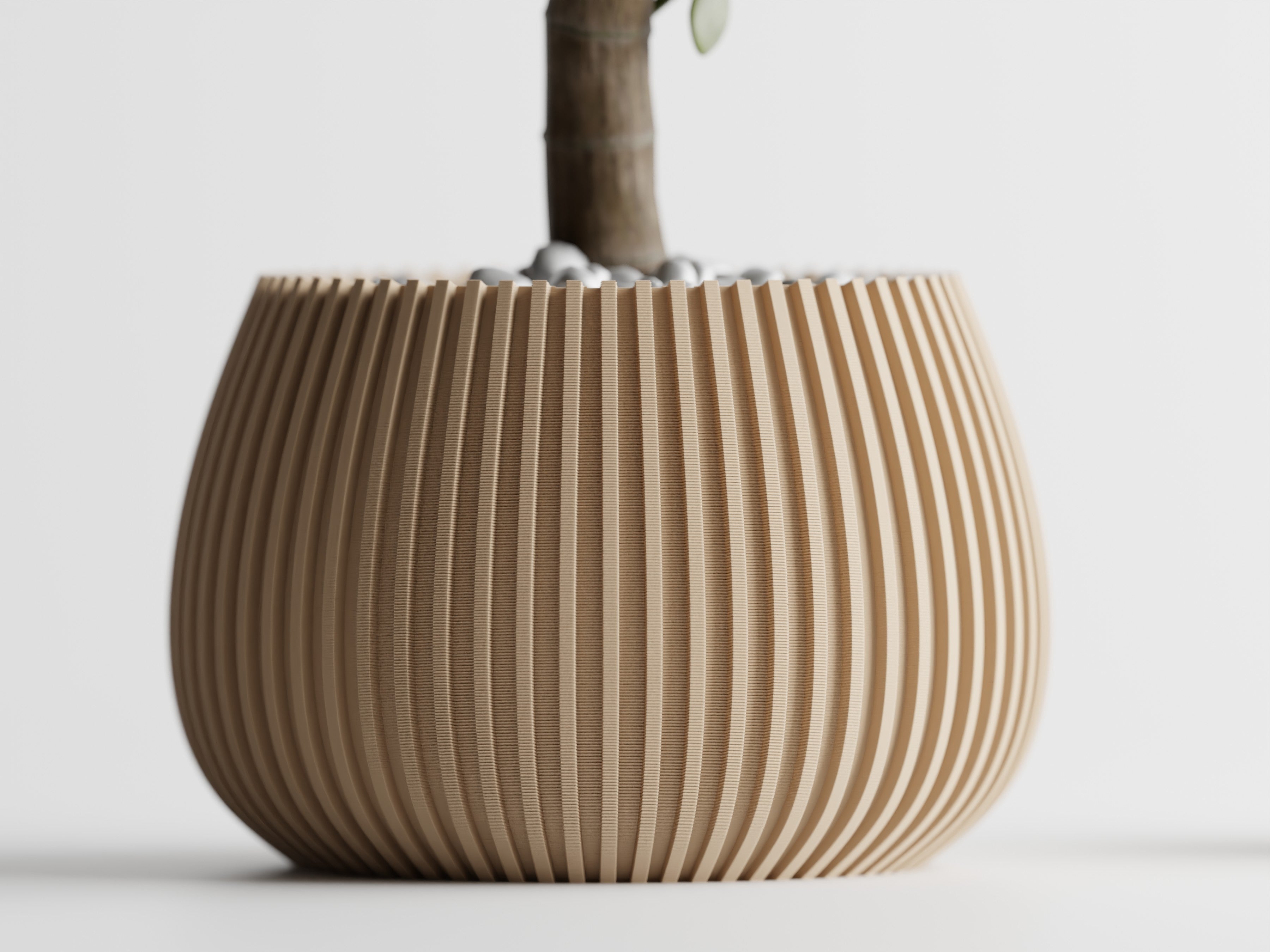 Modern Ribbed Vase -Series 4