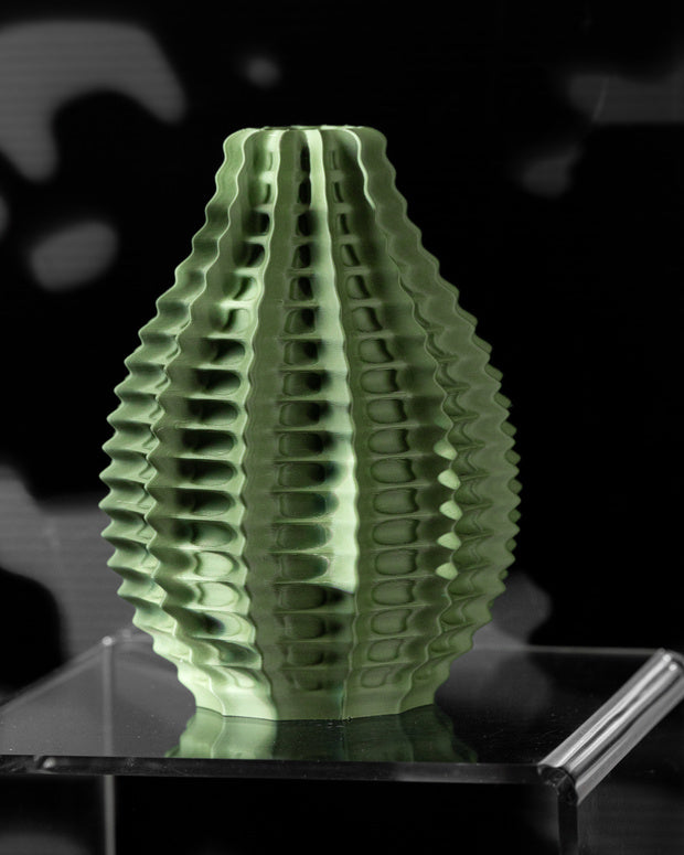 Ribbed Flower Vase