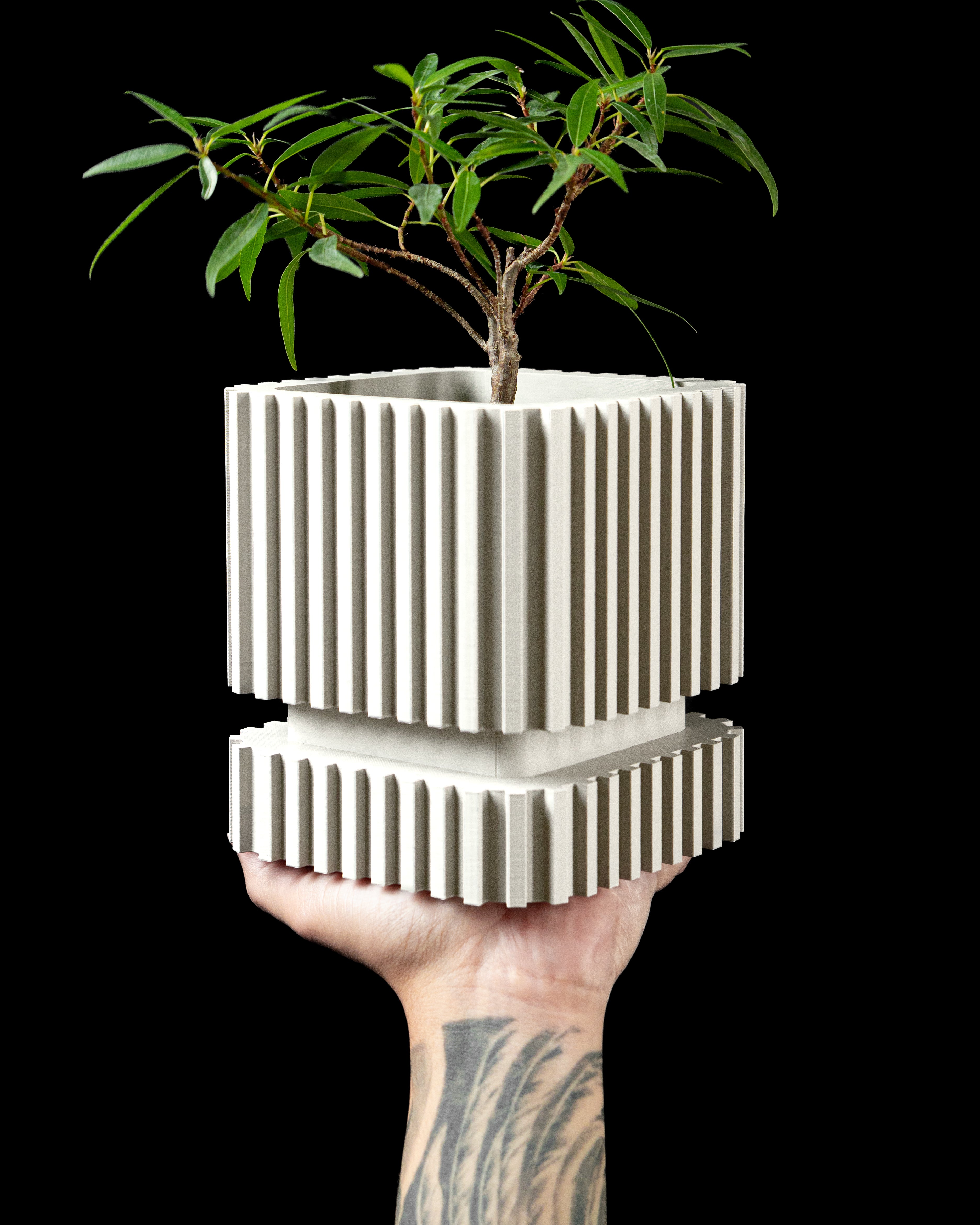 Stripes Planter Pot