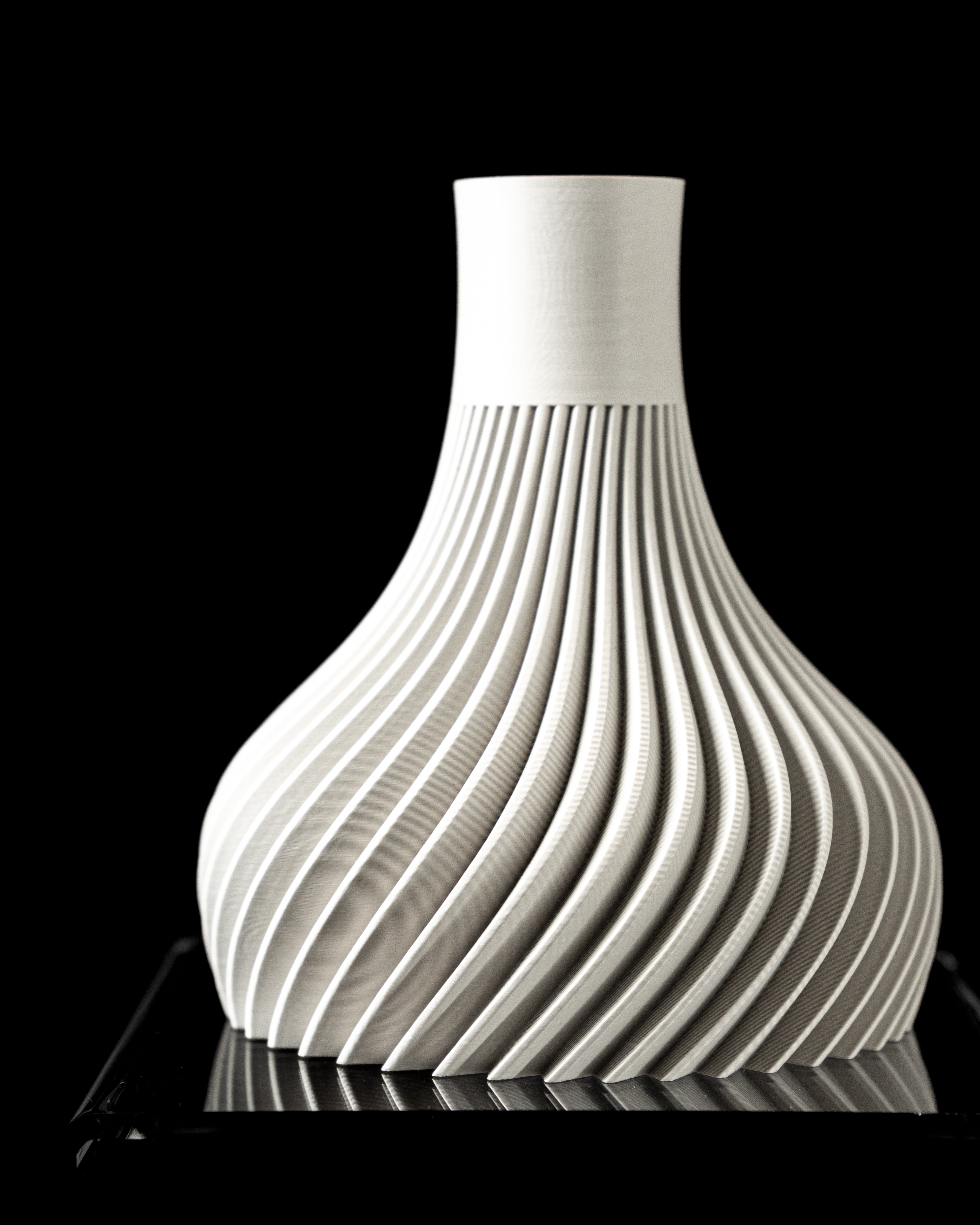 Ridged Flower Vase